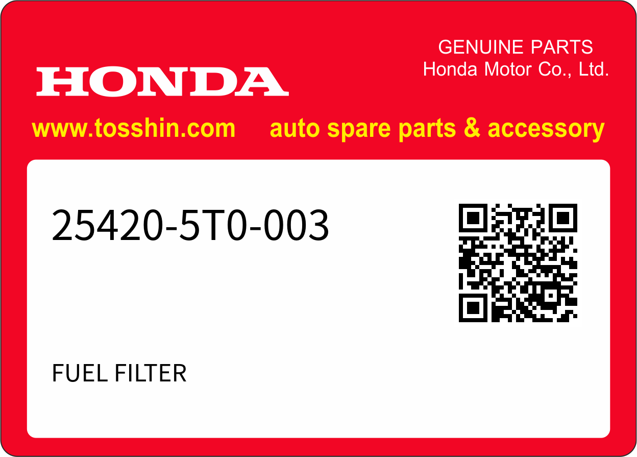 Honda 25420-5T0-003 FUEL FILTER