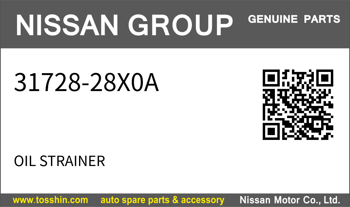 Nissan 31728-28X0A OIL STRAINER