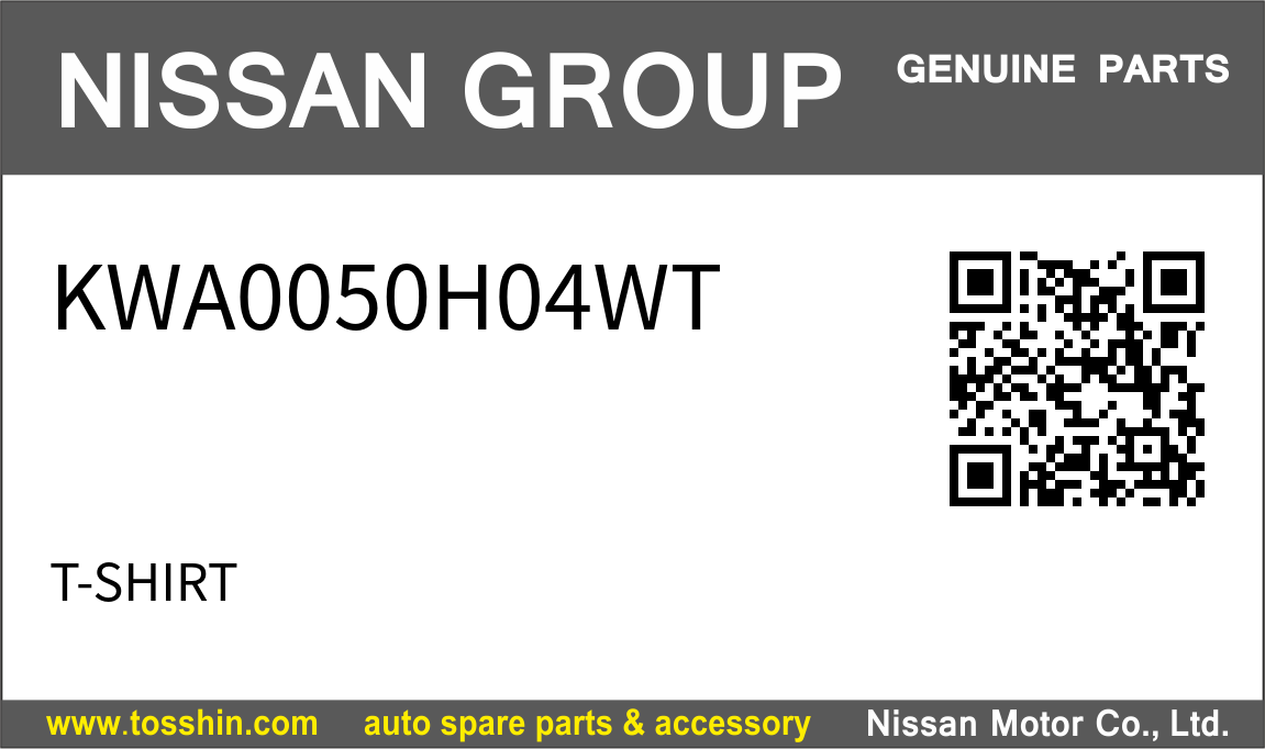 Nissan KWA0050H04WT T-SHIRT