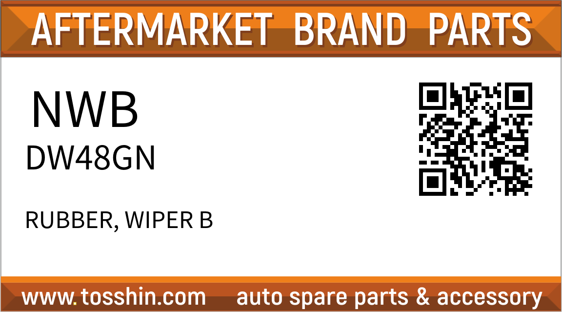 NWB DW48GN RUBBER, WIPER B