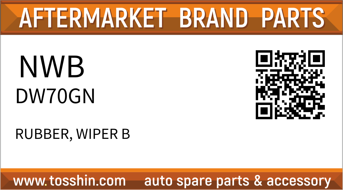 NWB DW70GN RUBBER, WIPER B