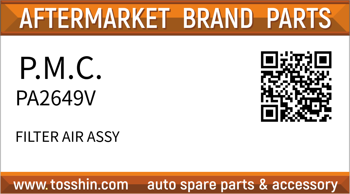 P.M.C. PA2649V FILTER AIR ASSY