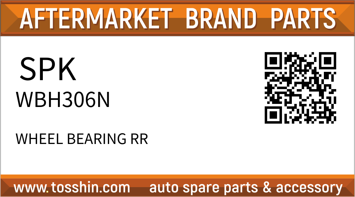 SPK WBH306N WHEEL BEARING RR