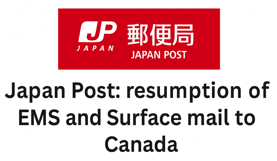 Japan Post: RESUMPTION OF EMS AND SURFACE MAIL TO CANADA